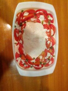 Tuna viel with fresh tomato