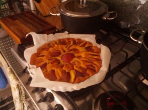 Peaches cake